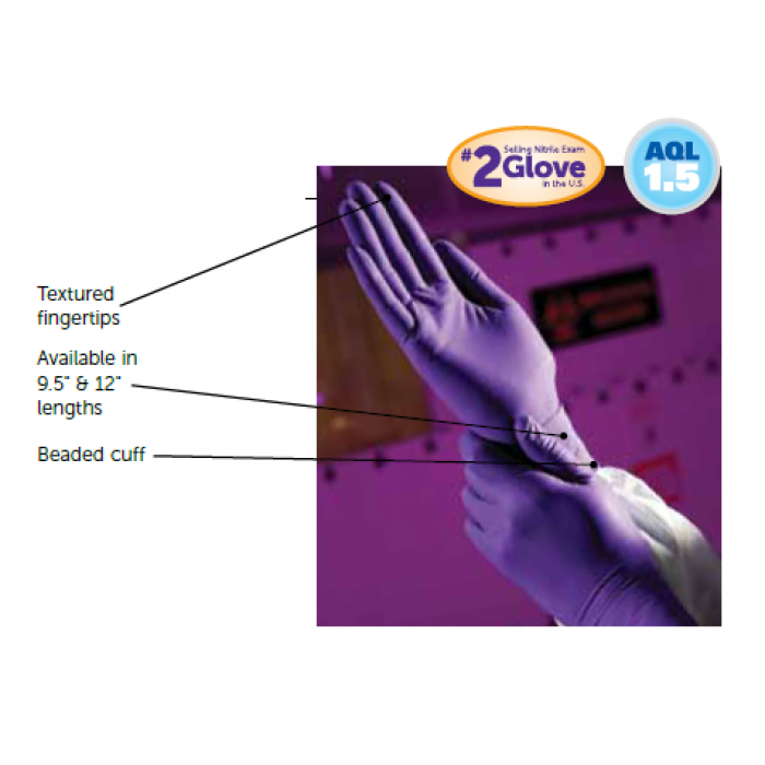 KIMBERLY CLARK Purple Nitrile Exam Gloves